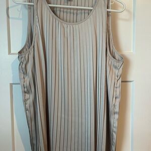 41 Hawthorn Taupe Pleated Tank Top